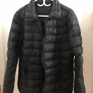 Light black puffer coat